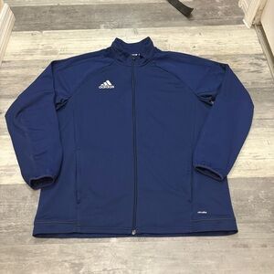 Adidas Men’s XL Navy Climalite Full Zip Track Jacket
